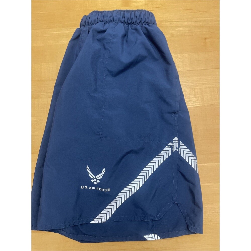 U.S. Air Force Physical‎ Training Shorts Blue 3 Pockets Elastic Waitband Small